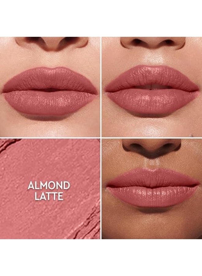 كيرو أحمر شفاه كيرو سليكستيك لوكس مات - لاتيه اللوز، 2.4 غرام | تركيبة مخملية غير لامعة غنية بالأصباغ | مرطب ويدوم طويلاً | غني بالببتيدات وكرات حمض الهيالورونيك | 12 لوناً من النيود والوردي والبني والأحمر - Image 3